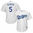 Size XXL Corey Seager #5 Los Angeles Dodgers Cool Base Player Men's Jersey White