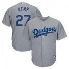 Size L Matt Kemp #27 Los Angeles Dodgers Cool Base Player Men's Jersey Gray