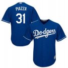 Size L Mike Piazza #31 Los Angeles Dodgers Cool Base Player Men's Jersey Royal
