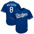 Size XXXL Manny Machado #8 Los Angeles Dodgers Cool Base Player Men's Jersey Royal