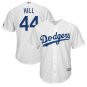 Size L Rich Hill #44 Los Angeles Dodgers Cool Base Player Men's Jersey White