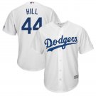 Size XXL Rich Hill #44 Los Angeles Dodgers Cool Base Player Men's Jersey White