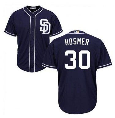Size XXL Eric Hosmer #30 San Diego Padres Cool Base Player Men's Jersey Navy