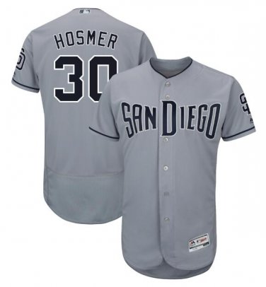 Size XL Eric Hosmer #30 San Diego Padres Collection Flex Base Player Men's Jersey Gray