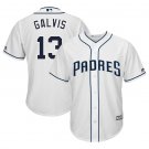 Size XXL Freddy Galvis #13 San Diego Padres Cool Base Player Men's Jersey White