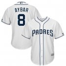 Size M Erick Aybar #8 San Diego Padres Cool Base Player Men's Jersey White