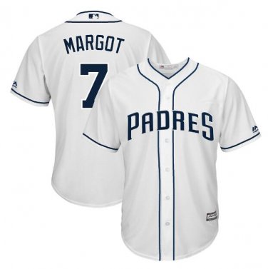 Size M Manuel Margot #7 San Diego Padres Cool Base Player Men's Jersey White