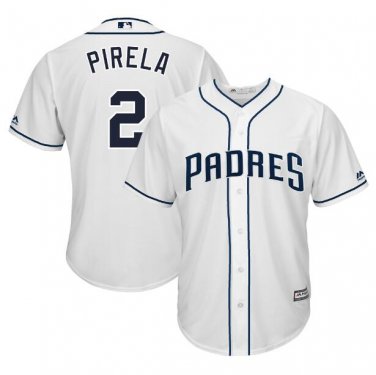 Size XXL Jose Pirela #2 San Diego Padres Cool Base Player Men's Jersey White