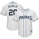 Size L Carlos Asuaje #20 San Diego Padres Cool Base Player Men's Jersey White