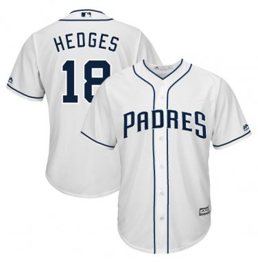 Size XXL Austin Hedges #18 San Diego Padres Cool Base Player Men's Jersey White