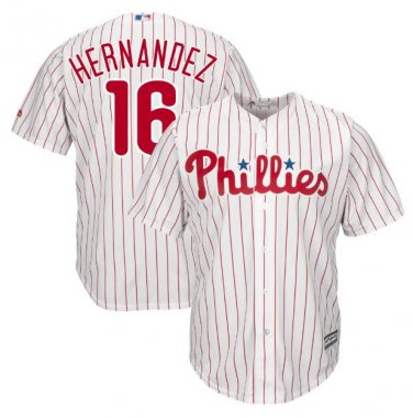 Size XL Cesar Hernandez #16 Philadelphia Phillies Cool Base Player Men's Jersey White