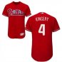 Size XL Scott Kingery #4 Philadelphia Phillies Collection Flex Base Player Men's Jersey Red