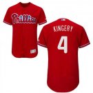 Size XXXL Scott Kingery #4 Philadelphia Phillies Collection Flex Base Player Men's Jersey Red