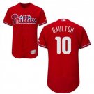 Size L Darren Daulton #10 Philadelphia Phillies Collection Flex Base Player Men's Jersey Red