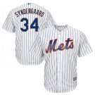 Size M Noah Syndergaard #34 New York Mets Cool Base Player Men's Jersey White