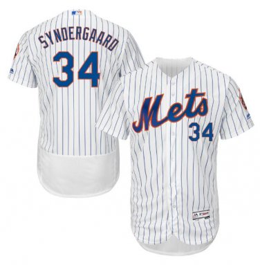 Size XXL Noah Syndergaard #34 New York Mets Collection Flex Base Player Men's Jersey White