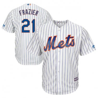 Size M Todd Frazier #21 New York Mets Cool Base Player Men's Jersey White