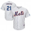 Size XL Todd Frazier #21 New York Mets Cool Base Player Men's Jersey White