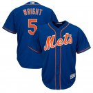 Size XXL David Wright #5 New York Mets Cool Base Player Men's Jersey Royal
