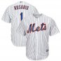 Size XL Amed Rosario #1 New York Mets Cool Base Player Men's Jersey White