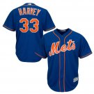 Size XXXL Matt Harvey #33 New York Mets Cool Base Player Men's Jersey Royal