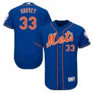 Size L Matt Harvey #33 New York Mets Collection Flex Base Player Men's Jersey Royal