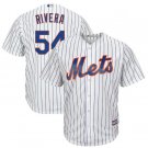 Size XXXL TJ Rivera #54 New York Mets Cool Base Player Men's Jersey White