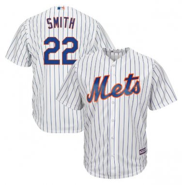Size XL Dominic Smith #22 New York Mets Cool Base Player Men's Jersey White