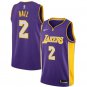 Lonzo Ball #2 Los Angeles Lakers 2018/19 Swingman Jersey Men's Purple - Statement Edition Size XL