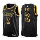 Lonzo Ball #2 Los Angeles Lakers 2018/19 Swingman Jersey Men's Black - Statement Edition 2X-Large