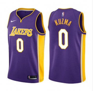 Kyle Kuzma #0 Los Angeles Lakers Swingman Men's Jersey Purple - Statement Edition Size M
