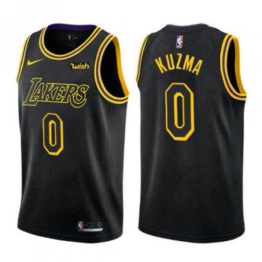 Kyle Kuzma #0 Los Angeles Lakers Swingman Men's Jersey Black - Statement Edition Size XXL