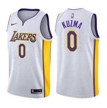 Kyle Kuzma #0 Los Angeles Lakers Swingman Men's Jersey White - Statement Edition Size S