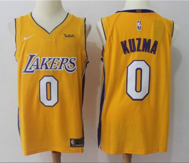 Kyle Kuzma #0 Los Angeles Lakers Swingman Men's Jersey Gold - Statement Edition Size M