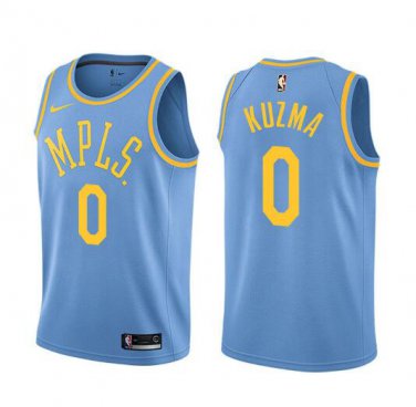 Kyle Kuzma #0 Los Angeles Lakers Swingman Classic Jersey Men's Blue Medium