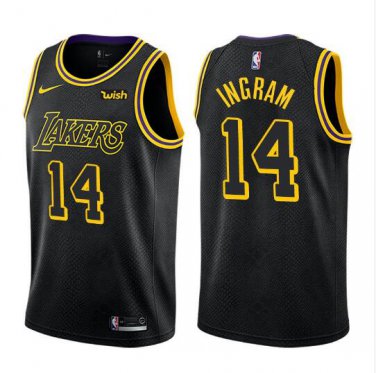 Brandon Ingram #14 Los Angeles Lakers Swingman Men's Jersey Black - Statement Edition Size XL