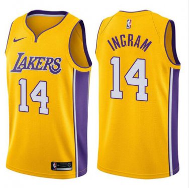 Brandon Ingram #14 Los Angeles Lakers Swingman Men's Jersey Gold - Statement Edition Size XXL