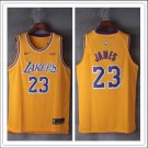 LeBron James #23 Los Angeles Lakers Swingman Jersey Youth Gold - Statement Edition Size M
