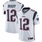 Tom Brady #12 New England Patriots Limited Player Jersey Men's White Size L