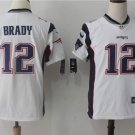 Tom Brady #12 New England Patriots Limited Player Jersey Youth White Size XL