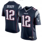 Tom Brady #12 New England Patriots Game Player Jersey Men's Navy Size L