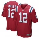Tom Brady #12 New England Patriots Game Player Jersey Men's Red Size L