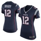 Tom Brady #12 New England Patriots Game Player Jersey Women's Navy Size S