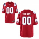 Custom New England Patriots Game Player Jersey Men's Red Size S M L XL XXL XXXL