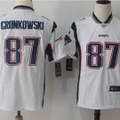 Rob Gronkowski #87 New England Patriots Game Player Jersey Youth White Size XL