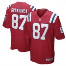 Rob Gronkowski #87 New England Patriots Game Player Jersey Men's Red Size M