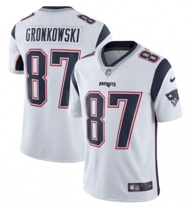 Rob Gronkowski #87 New England Patriots Limited Player Jersey Men's White Size S