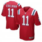 Julian Edelman #11 New England Patriots Game Player Jersey Men's Red Size XXXL