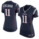 Julian Edelman #11 New England Patriots Game Player Jersey Women's Navy Size M