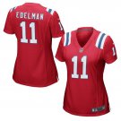 Julian Edelman #11 New England Patriots Game Player Jersey Women's Red Size M